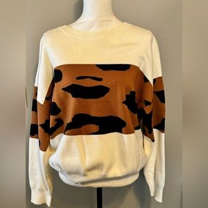 Adorable, leopard print sweater